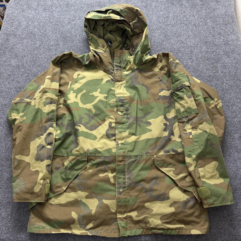 Vintage Tennessee Apparel Corp Parka Coat Mens XL Green Camo Cold Weather 80s